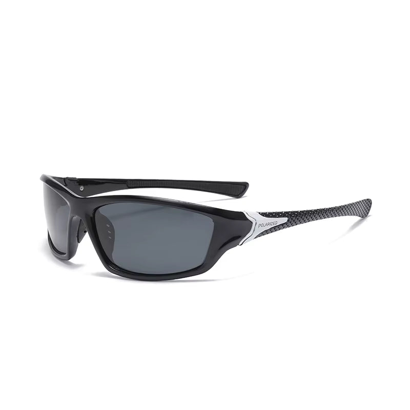 Pro-Fit Polarized Sport Sunglasses - Black/Grey